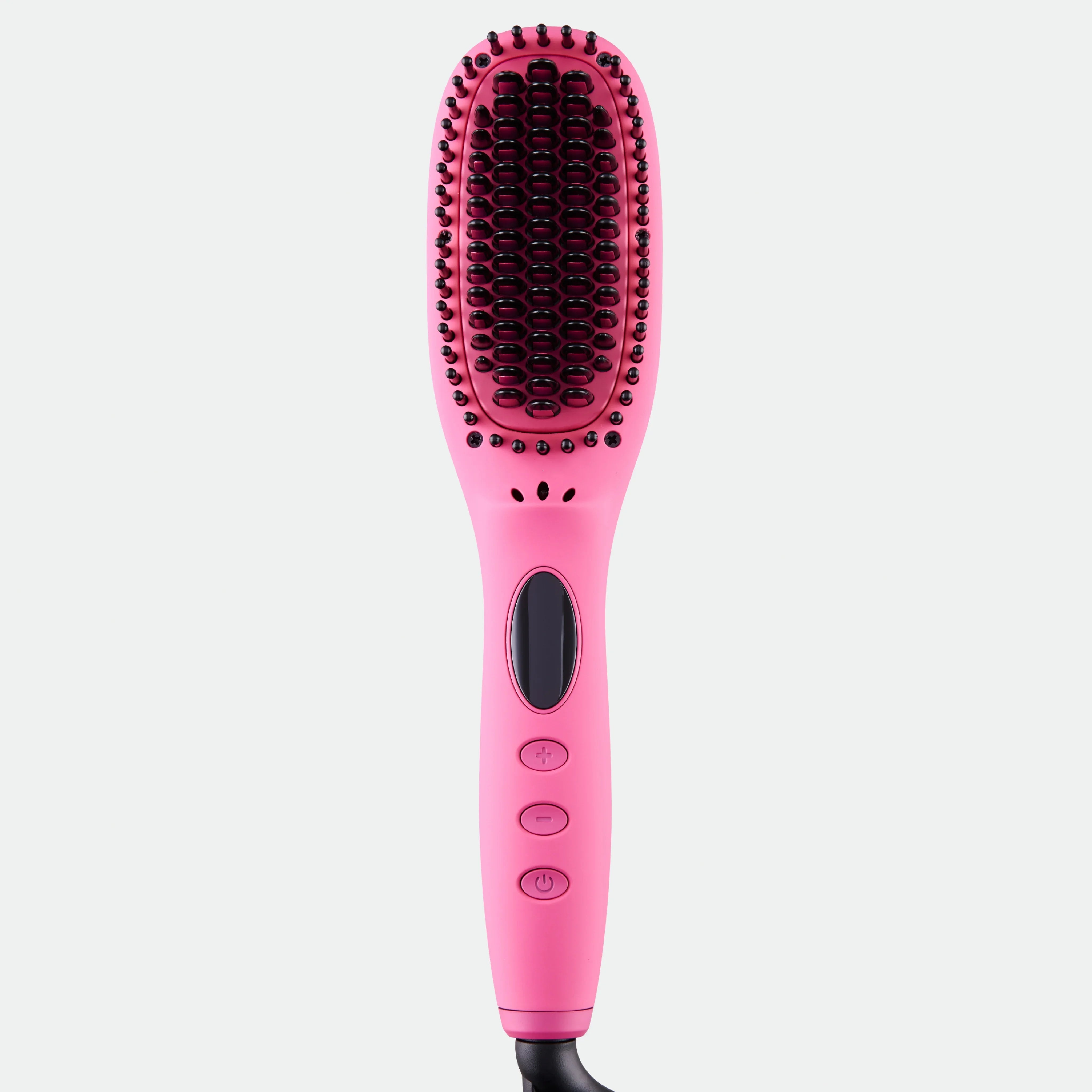 TNS Straightening Brush in Pink, upright studio view