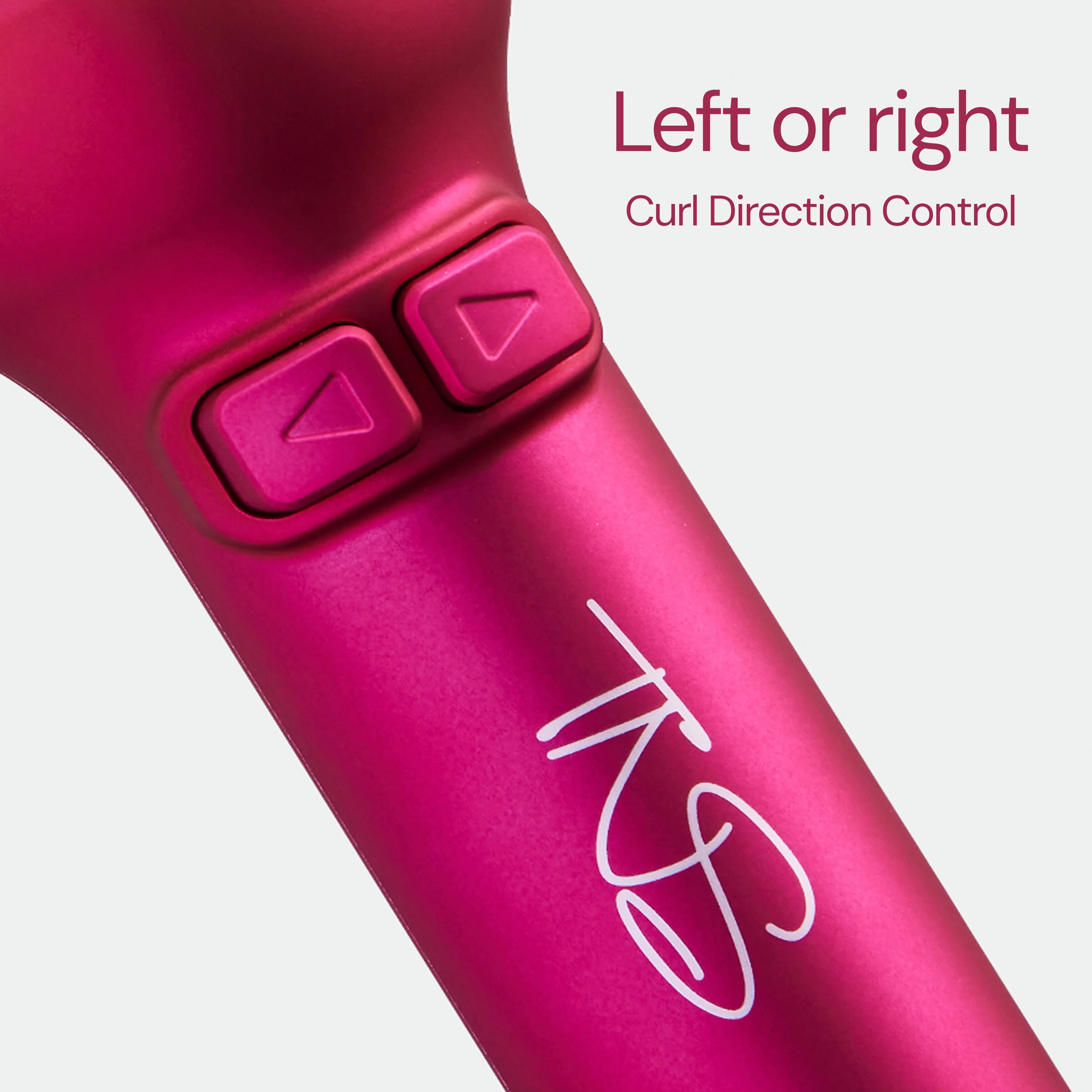 Curl direction control buttons on the TNS Auto Curler