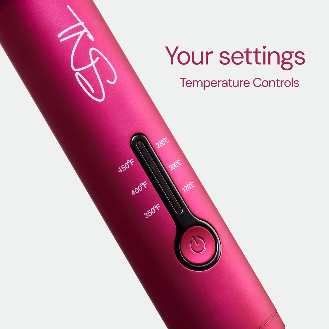 Temperature controls on the TNS Auto Curler for hair that will not hold a curl