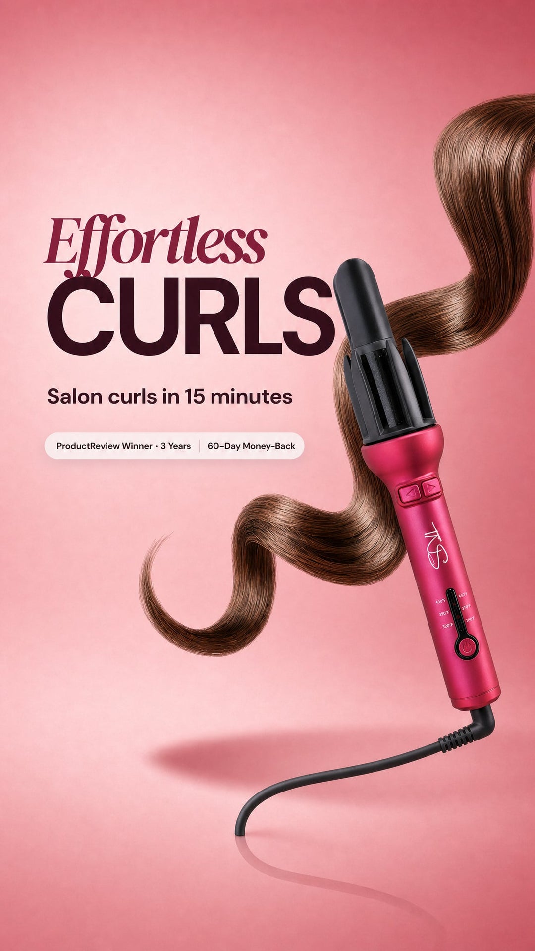 TNS Auto Curler automatic hair curler hero