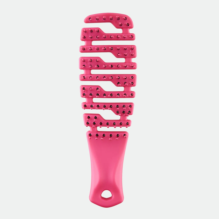 TNS MINI Flex travel detangling brush in Pink - included in the Quick Style Duo